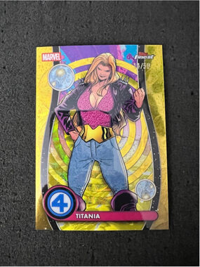 Titania - ‘26 Topps Finest Marvel Fantastic Four - Gold Negative Zone #11/50